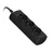 Activejet 3GNU - 3M - C razdelilnik, 3 vtičnice, 3m kabel, črn