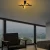 Opviq Luster Metalni, 41x25x16cm, Crni