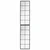 Zidna ogledala 2 kom crna 100 x 40 cm metalna