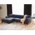 Atelier del Sofa Ugaona garnitura Petra L 145x69x88cm Plava