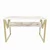 Hanah home Radni sto 120x72,8x60?cm Belo-Zlatni
