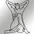 Atelier Del Sofa Zidna dekoracija Geometric Nude Woman, 38x50 cm, 1.2mm, Crna
