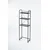 Hanah Home Sola kupatilska polica iznad WC šolje 52 × 176 × 25 cm, crna
