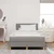 LED Box Spring Krevet Sivo-smeđa 120 x 200 cm tkanina