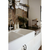 WENKO 53024100 - Polica LOUISA 32x33 cm bela/braon