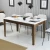 Hanah Home Milan 514 Trpezarijski sto, Belo-Braon