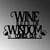 Wallity Zidna dekoracija Wine Wisdom, 55 x 34 cm, Crna