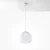 Sollux SL.0248 - Luster na sajli BALL 1xE27/15W/230V prečnik 30 cm proziran/sjajni hrom