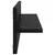 Polica na zidu s policom 2 pcs Crni hrast 80 x 11,5 x 18 cm