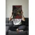 WallXpert uramljena slika 115268, portret leoparda na crvenoj pozadini, 50 x 70 cm, crni ram