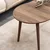 HANAH HOME Sto za dnevnu sobu Moon Walnut