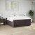 Vidaxl Box spring postelja z vzmetnico črn 200x200 cm blago