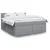 Vidaxl Box spring postelja z vzmetnico svetlo siva 180x200 cm blago