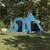 Vidaxl Teepee šotor za 5 oseb s streho Modra 545 x 450 x 295 cm