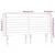 LED uzglavlje krem 183 x 16 x 118/128 cm od tkanine