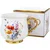 Vrček v škatli, porcelan, 450 ml, skodelica, cvetlični vzorec