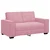 vidaXL Dvosed roza 160x78x84 cm žamet