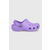 Otroški natikači Crocs Classic Clog vijolična barva