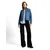 TOM TAILOR Bluza  svetlo modra / bela