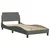 vidaXL Posteljni okvir brez vzmetnice temno siv 90x190 cm blago