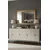 Hanah Home komoda Salkim 180, 180 cm, bela / travertin / srebrna