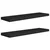 Plutajuće zidne police 2 kom crne 90 x 23,5 x 3,8 cm MDF