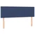 Vidaxl Box spring postelja z vzmetnico modra 140x190 cm blago