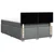 Vidaxl Box spring posteljni z vzmetnico temno siv 140x190 cm blago