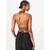 Womens trapezoidal cropped top black