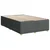 vidaXL Postelja boxspring z vzmetnico Temno siva 120 x 190 cm Blago