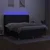 Vidaxl Box spring postelja z vzmetnico LED črna 180x200 cm blago