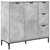 Kreveta Betonski sivi 89,5 x 33 x 82 cm Konstruirano drvo