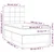 Greatstore Box spring postelja z vzmetnico LED temno modra 90x190 cm žamet