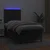 Krevet box spring s madracem LED crni 100x200cm od umjetne kože