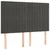 Krevet box spring s madracem LED tamnosivi 140x190 cm baršun
