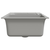 vidaXL Kuhinjski sudoper s dvije kadice sivi granitni