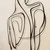 Wallity Zidna dekoracija Woman Silhouette-APT594MS, 34x61 cm, 1.2 mm, Crna
