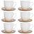 shumee Darilni set 6 porcelanastih skodelic za espresso kavo