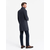 Ombre Mens unbuttoned coat with wool - navy blue