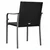 Vrtne stolice s jastucima 4 kom crne 56x59x84 cm od poliratana