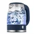 Stekleni grelnik vode z LED osvetlitvijo Matte Blue 1,7L 55050