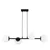 Brilagi - Luster na sajli MILO 4xE27/60W/230V crna