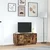 TV ormarić s LED svjetlima boja dimljenog hrasta 100x41x50 cm