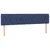 Vidaxl Box spring postelja z vzmetnico moder 200x200 cm blago