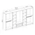 Hanah home Ormar Kale 360x210x52cm Antracit