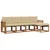 Set vanjskih sofa s jastukom 5 pcs Prirodna i bež