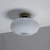 Plafonsko svetlo HARMA WOOD 1xE27/15W/230V hrast/belo, prečnik 30 cm