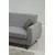 Atelier del Sofa Trosed na razvlačenje Alkon 214x86x77cm Svetlosivi
