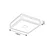 Rabalux Plafonjera Zoya, LED 24W, 40x40cm, Crna