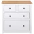 Komoda od borovine bijela 80 x 40 x 83 cm asortiman Panama